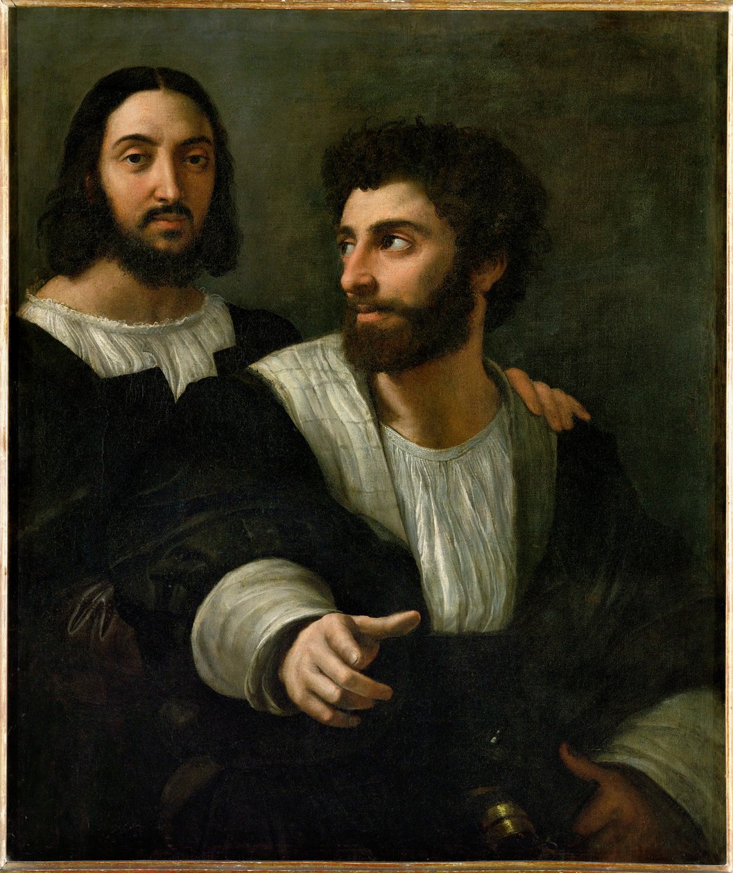 Raffael i jego mistrz szermierki ... autorstwa Raphael (1483 1520)