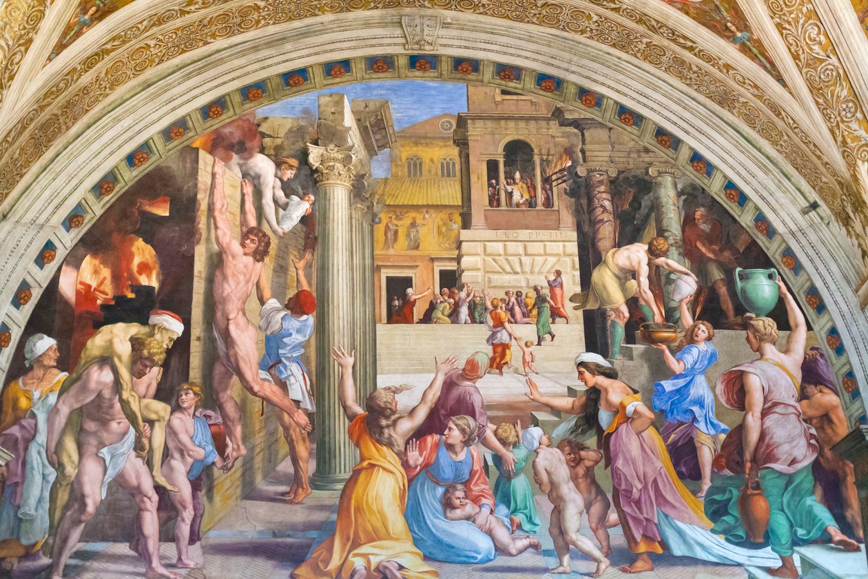 Pożar w Borgo autorstwa Raphael (1483 1520)