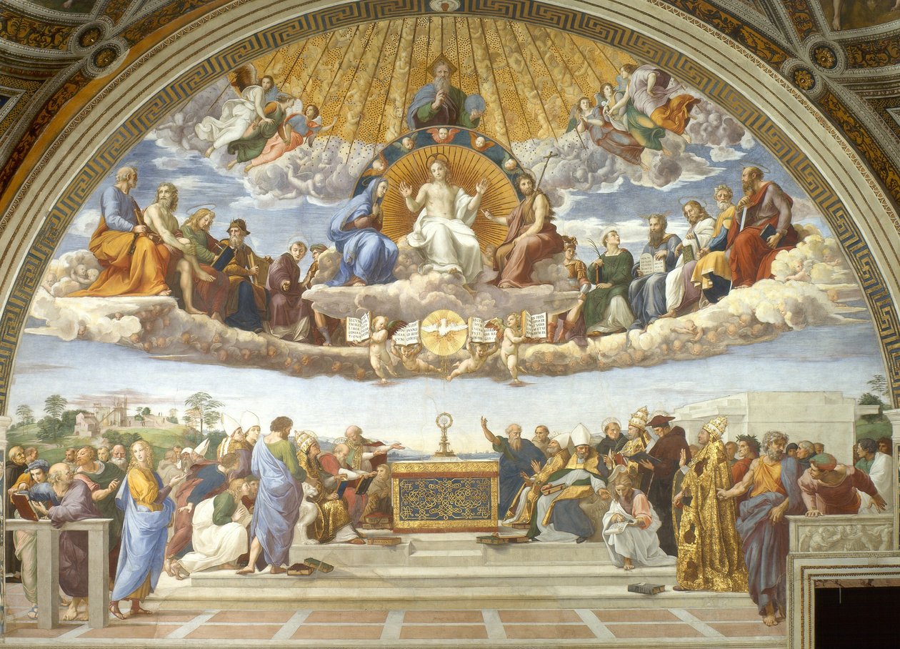 Spory, ze Stanza della Segnatura autorstwa Raphael