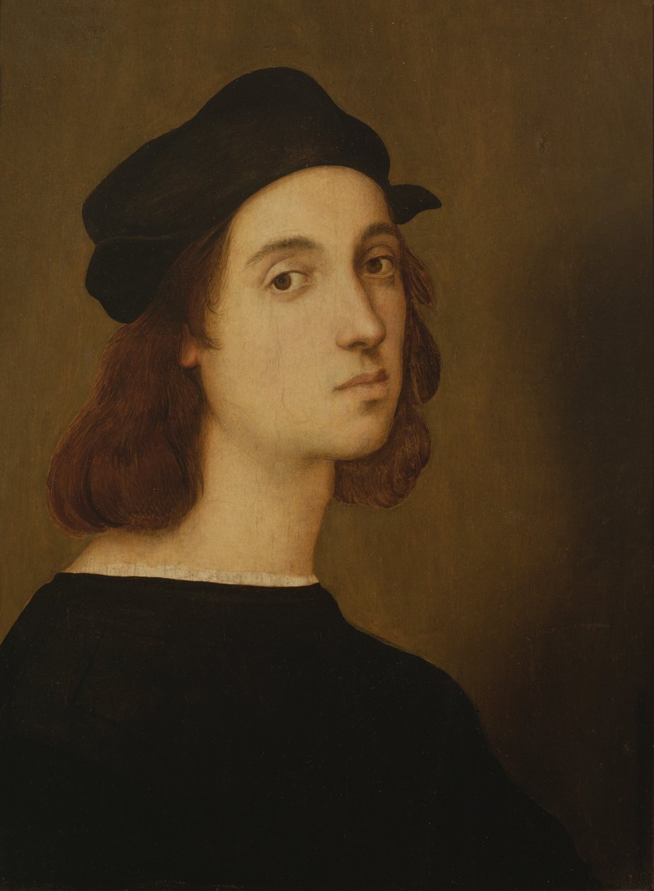 Autoportret (olej na panelu) autorstwa Raphael