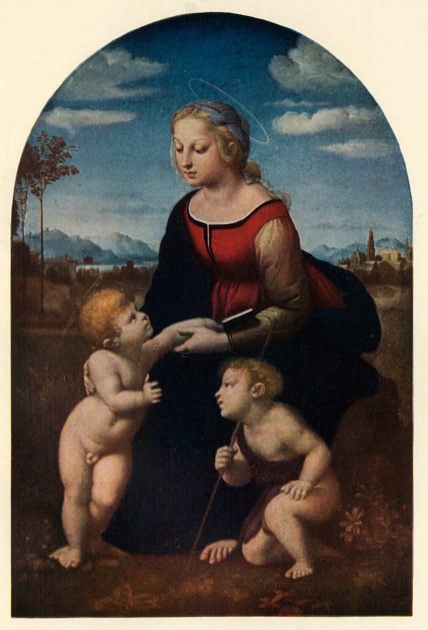 Piękny ogrodnik, 1507, c1912 autorstwa Raffaello Sanzio Raphael