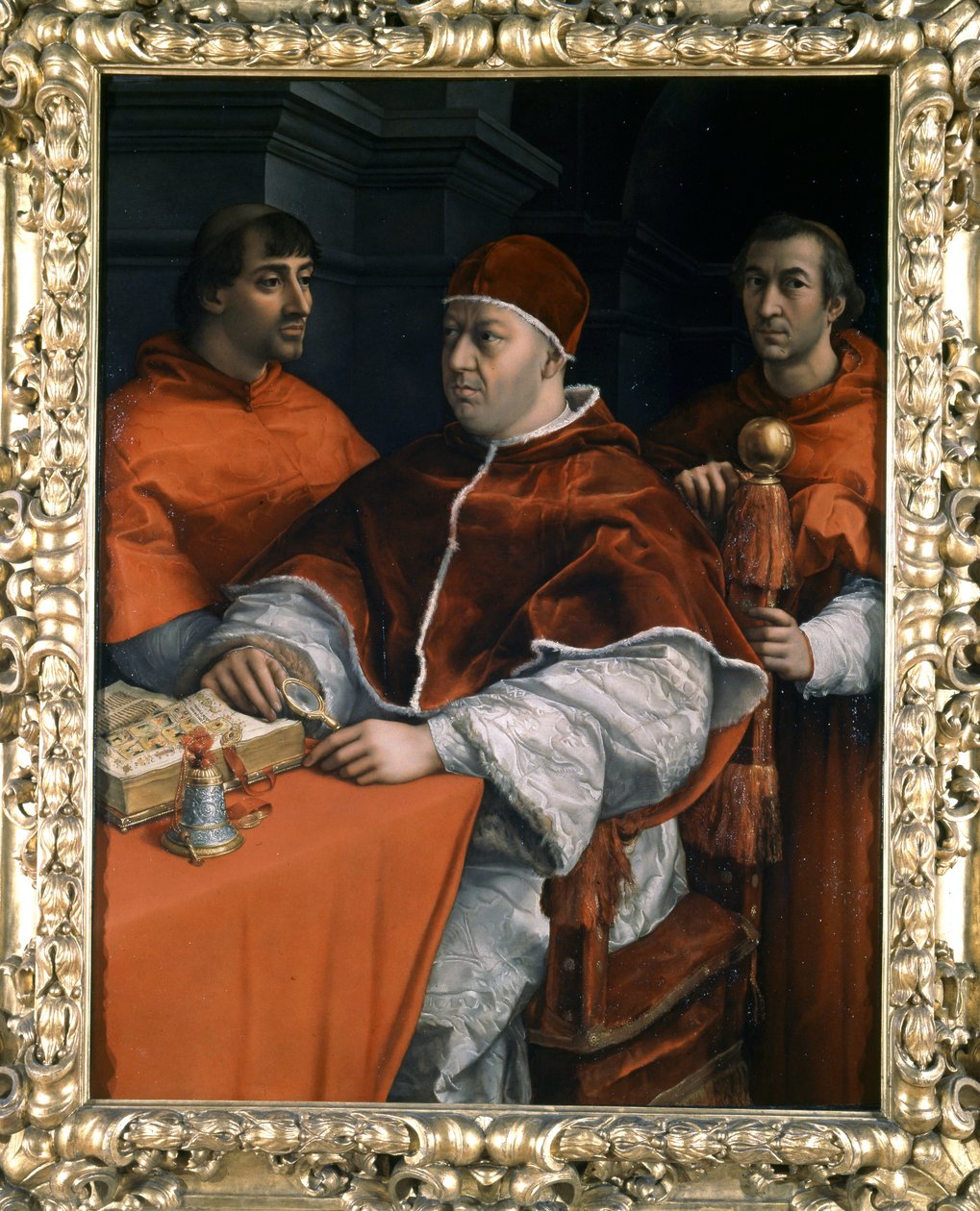 Portret papieża Leona X autorstwa Raphael