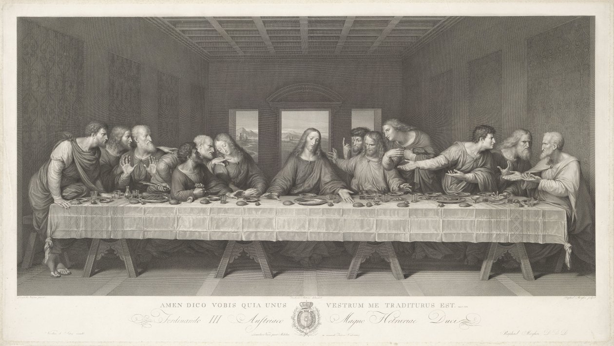 Ostatnia Wieczerza autorstwa Raphael Morghen