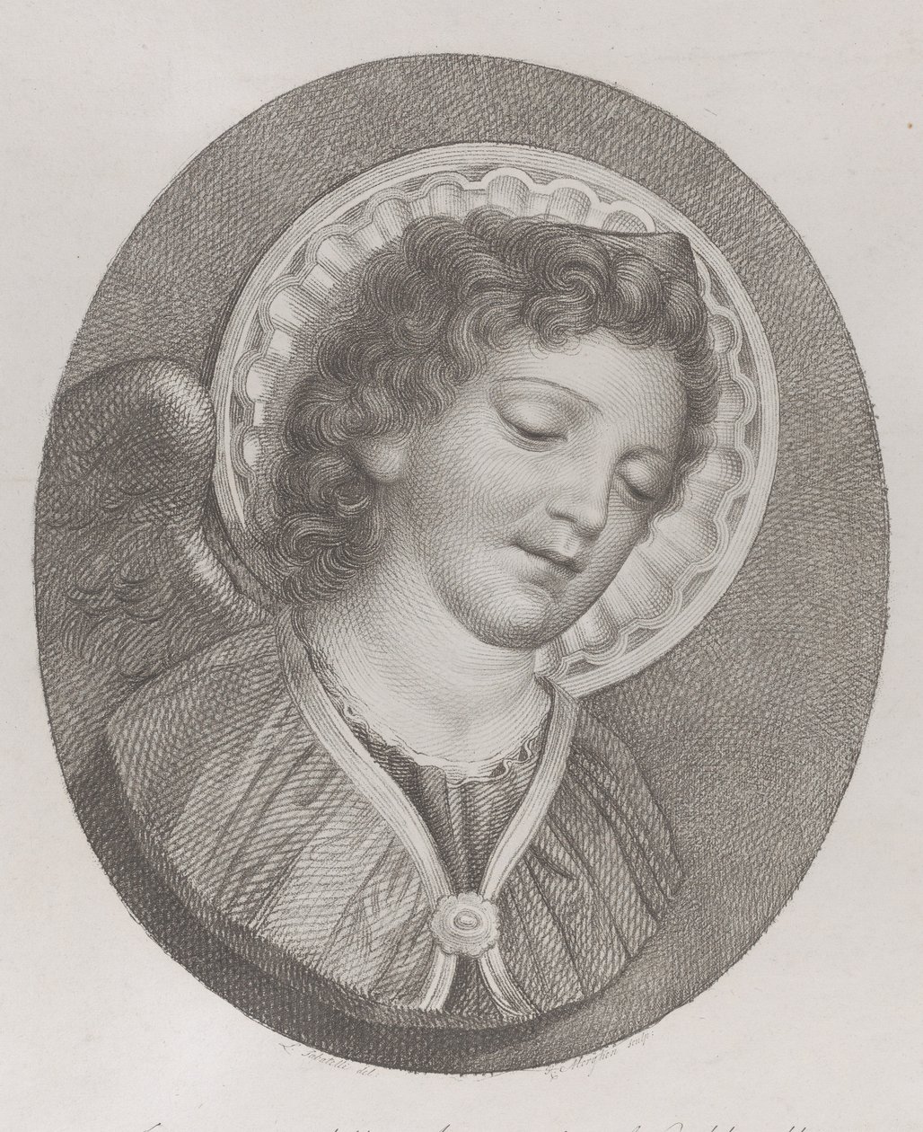 Archanioł Gabriel, 1800 r autorstwa Raphael Morghen