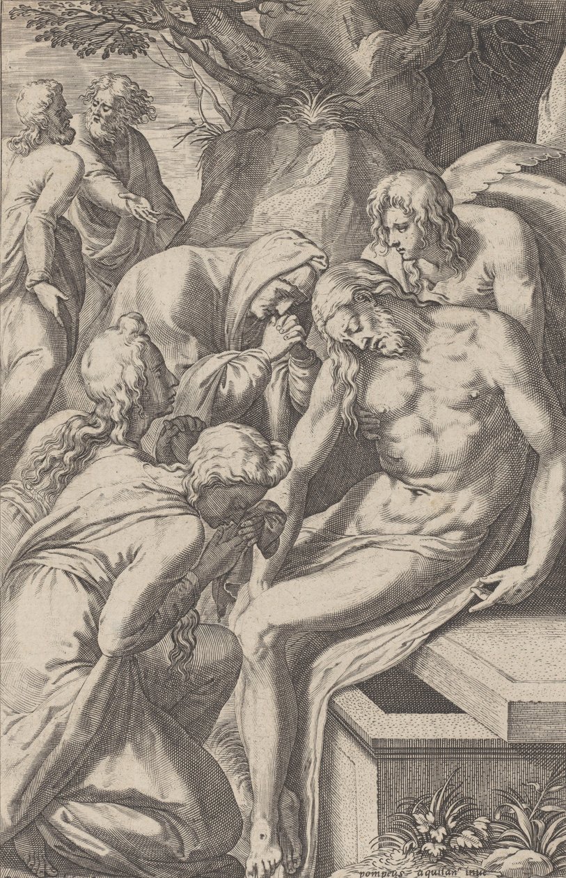 Lamentacja, 1598-1632. autorstwa Raphael Sadeler