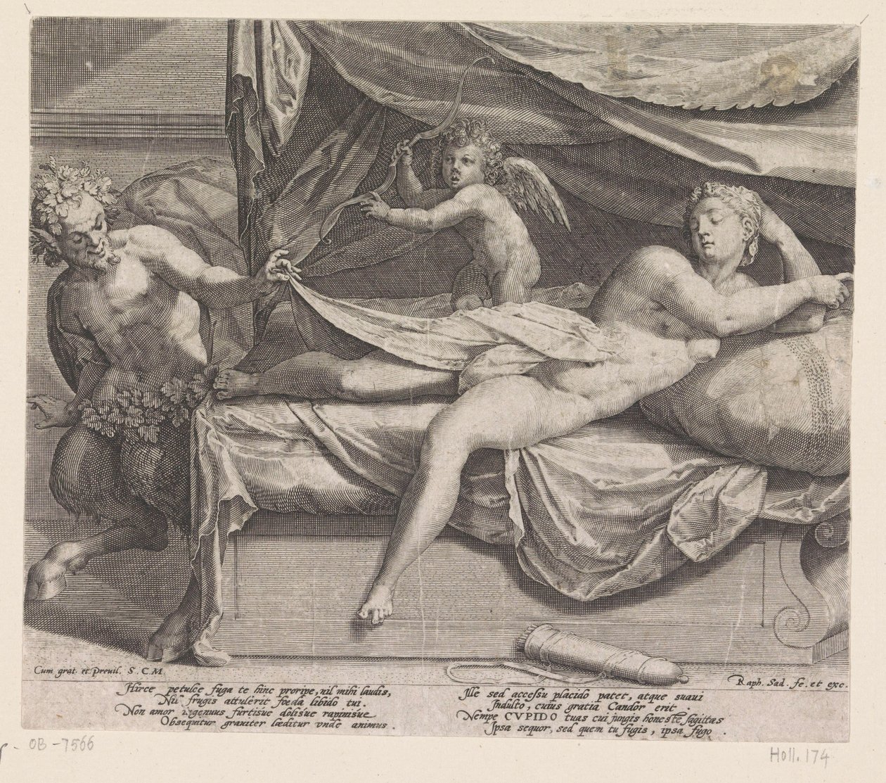 Jowisz i Antiope autorstwa Raphaël Sadeler (I)