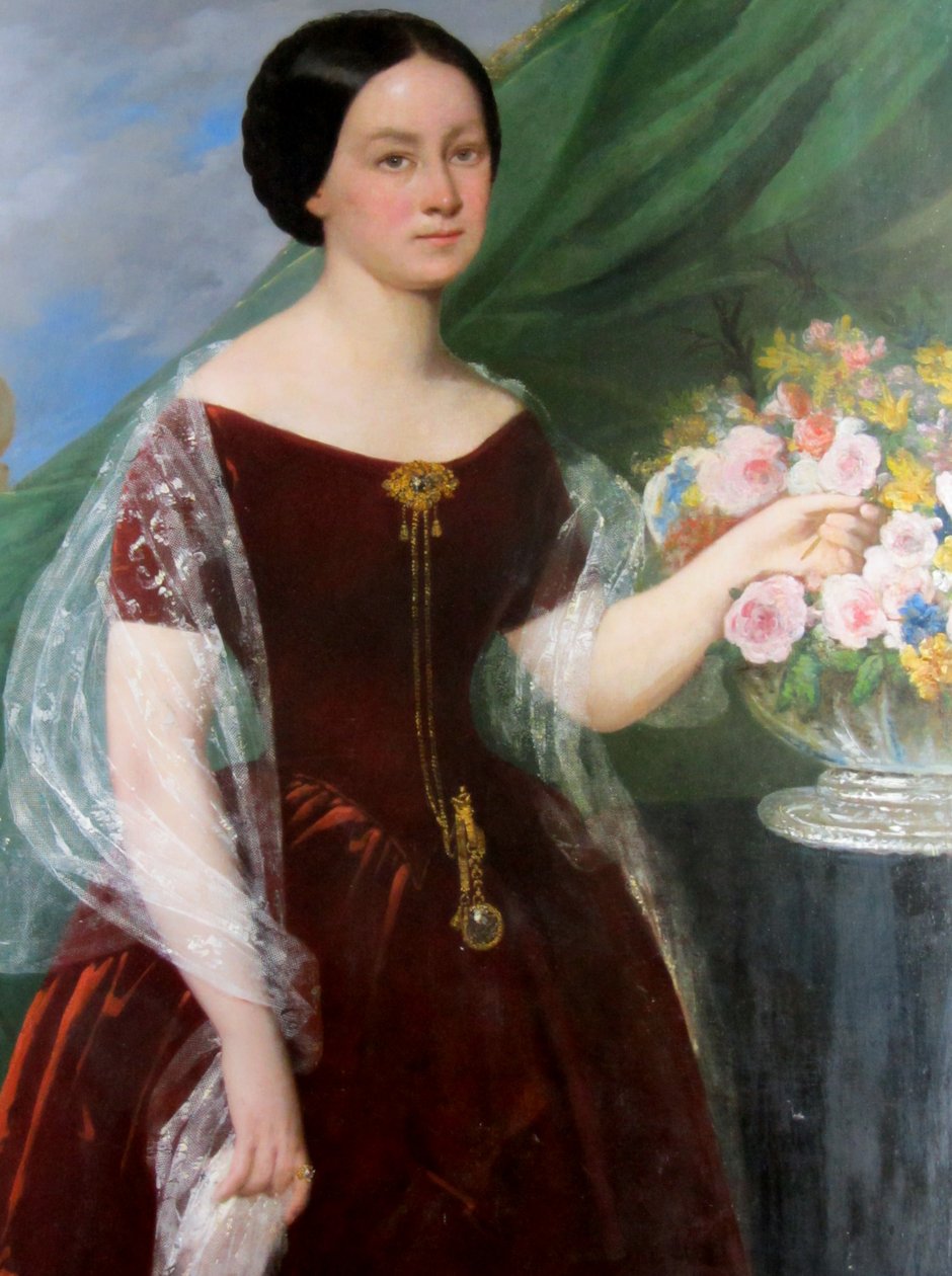 Doña Mercedez Herrera Molina autorstwa Raymond Auguste Quinsac Monvoisin