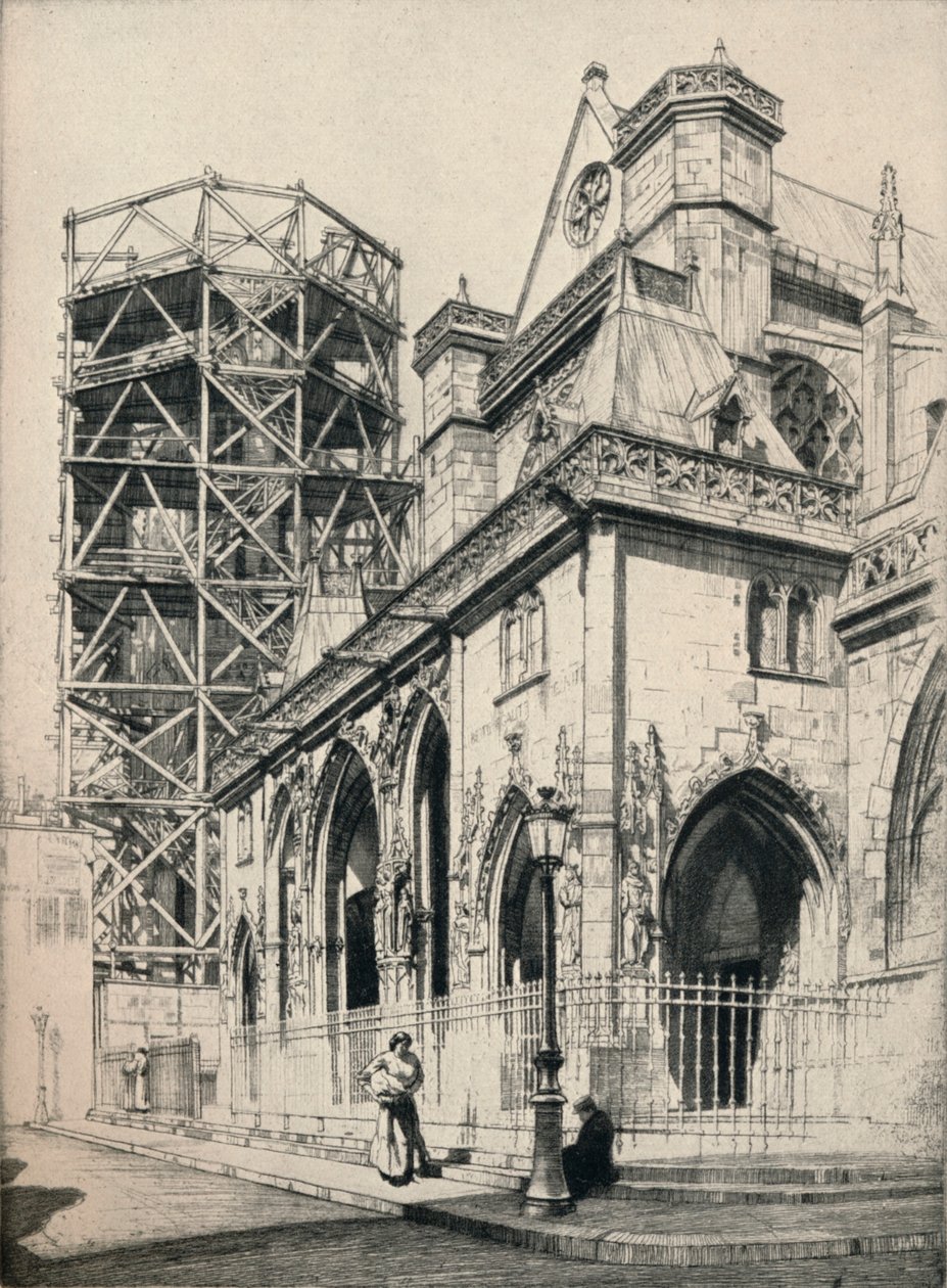 Kościół St Germain-lAuxerrois, 1915 autorstwa Raymond Ray Jones