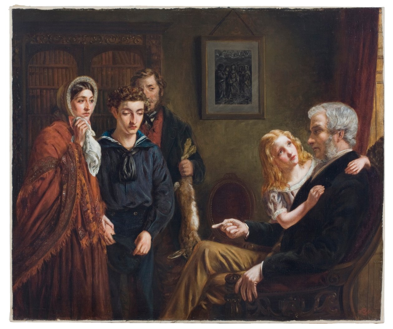 Lew i mysz: "Słodkie miłosierdzie jest prawdziwą zemstą szlachty", czyli The Plea, 1865 autorstwa Rebecca Solomon
