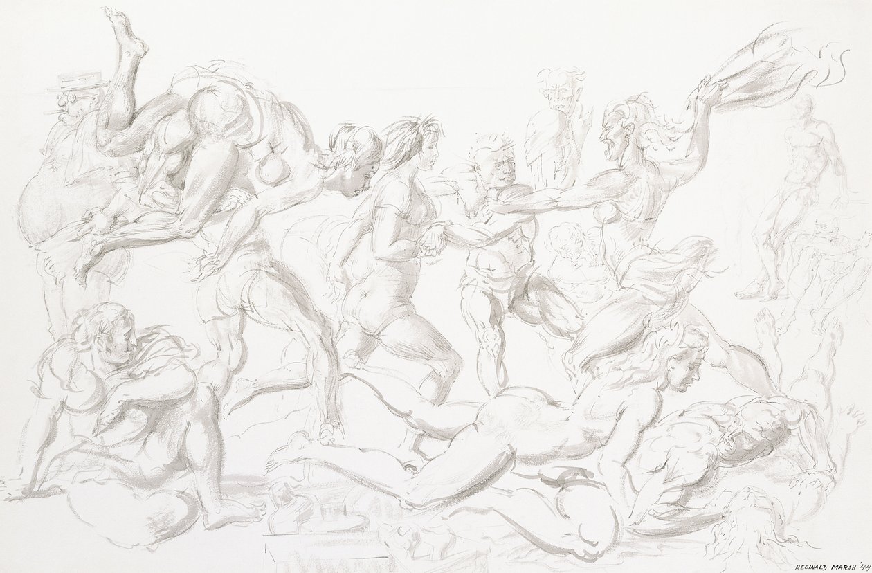 Akrobaci autorstwa Reginald Marsh