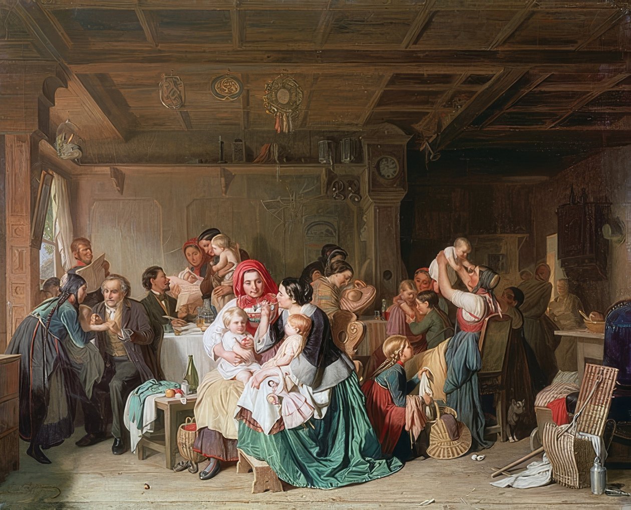 Pokój do szczepień. 1857 autorstwa Reinhard Sebastian Zimmermann