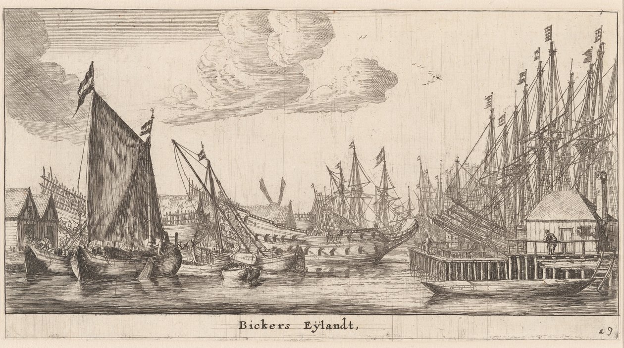 Wyspa Bickera, Amsterdam autorstwa Reinier Nooms, called Zeeman