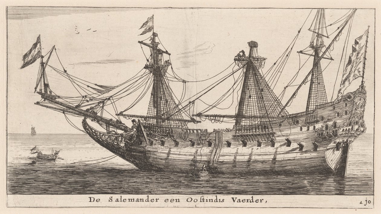 „Salamandra”, kupiec ze wschodnich Indii autorstwa Reinier Nooms, called Zeeman
