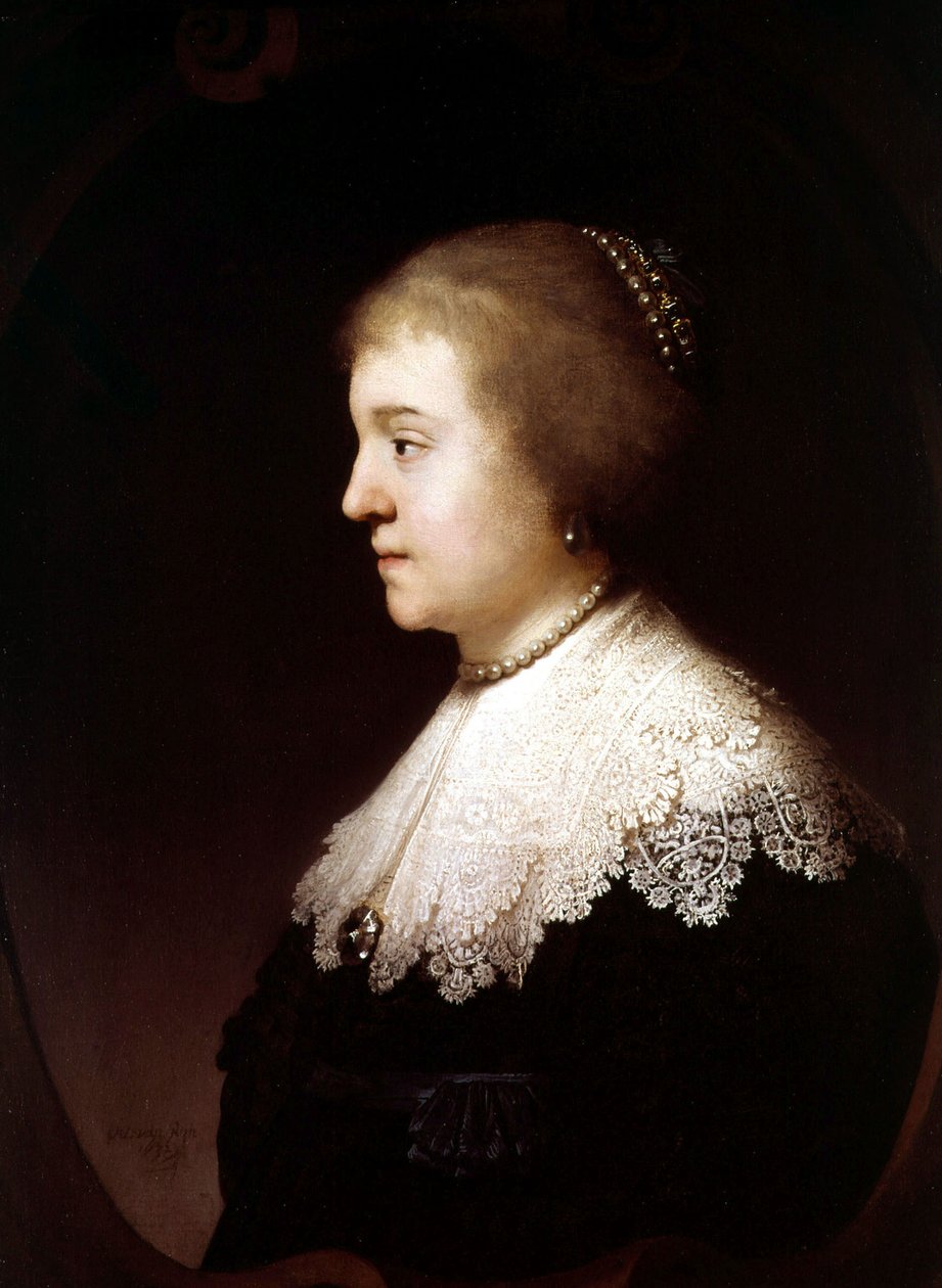 Amalia z Solms, 1632 autorstwa Rembrandt van Rijn