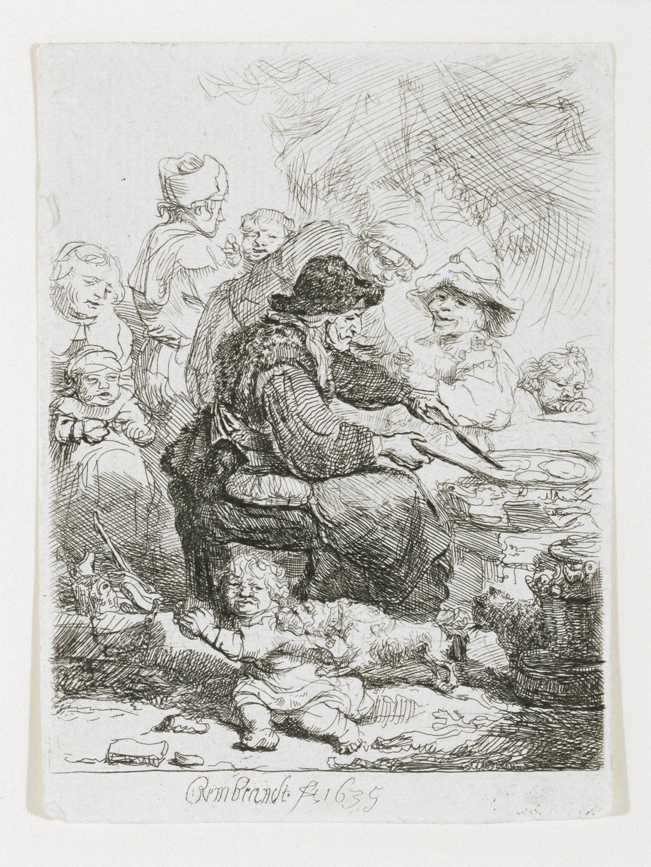 Kobieta Naleśnik, 1635 autorstwa Rembrandt van Rijn