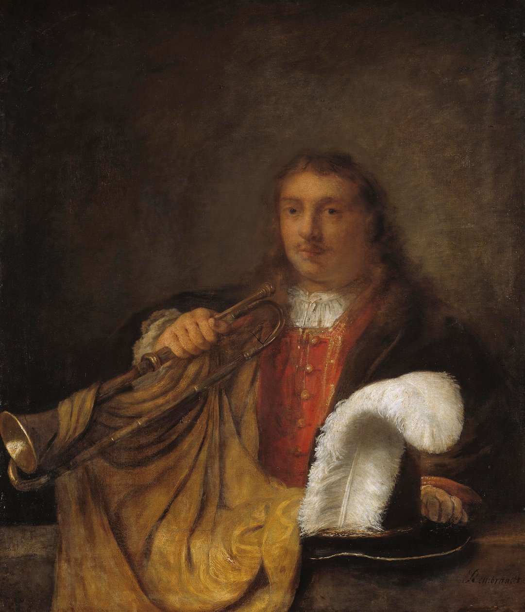 Trębacz autorstwa Rembrandt Harmensz. van Rijn style of Rembrandt Harmensz. van Rijn style of