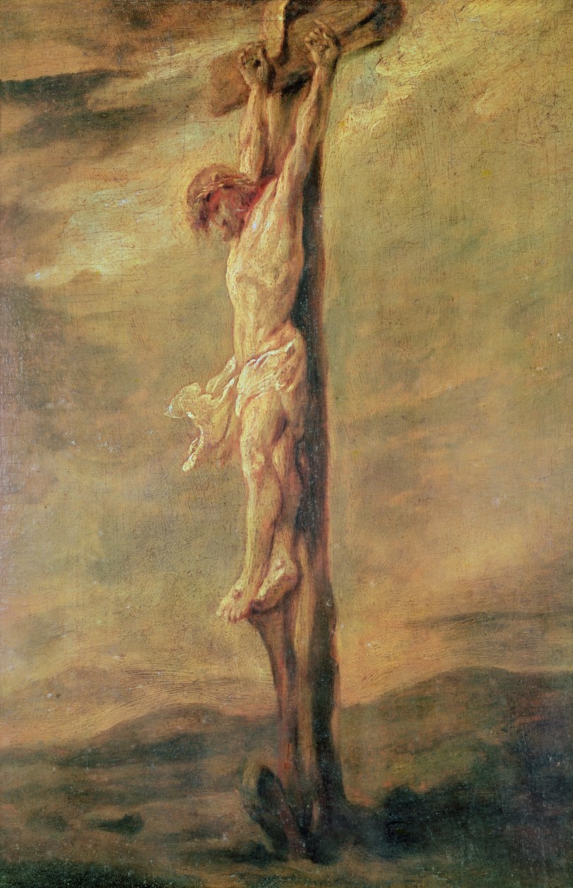 Chrystus na krzyżu, ok. 1646 r. autorstwa Rembrandt van Rijn