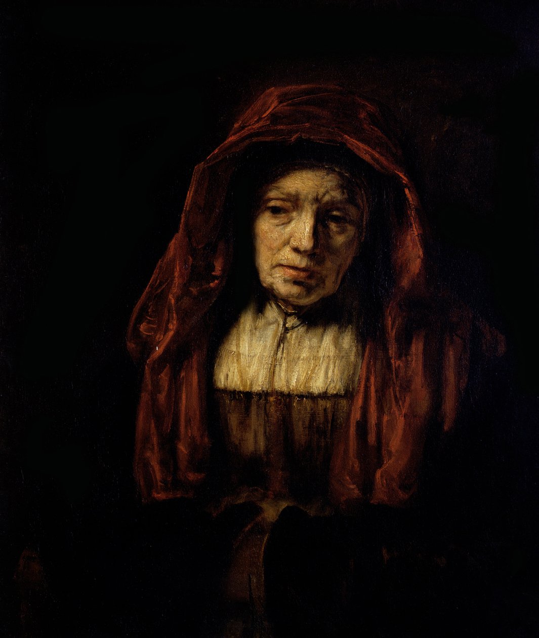 Portret starej kobiety autorstwa Rembrandt van Rijn