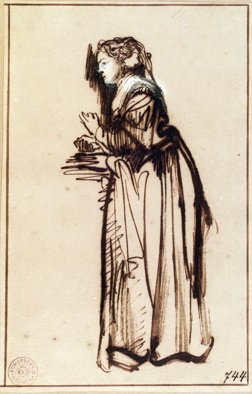 Saskia w swojej toalecie autorstwa Rembrandt van Rijn