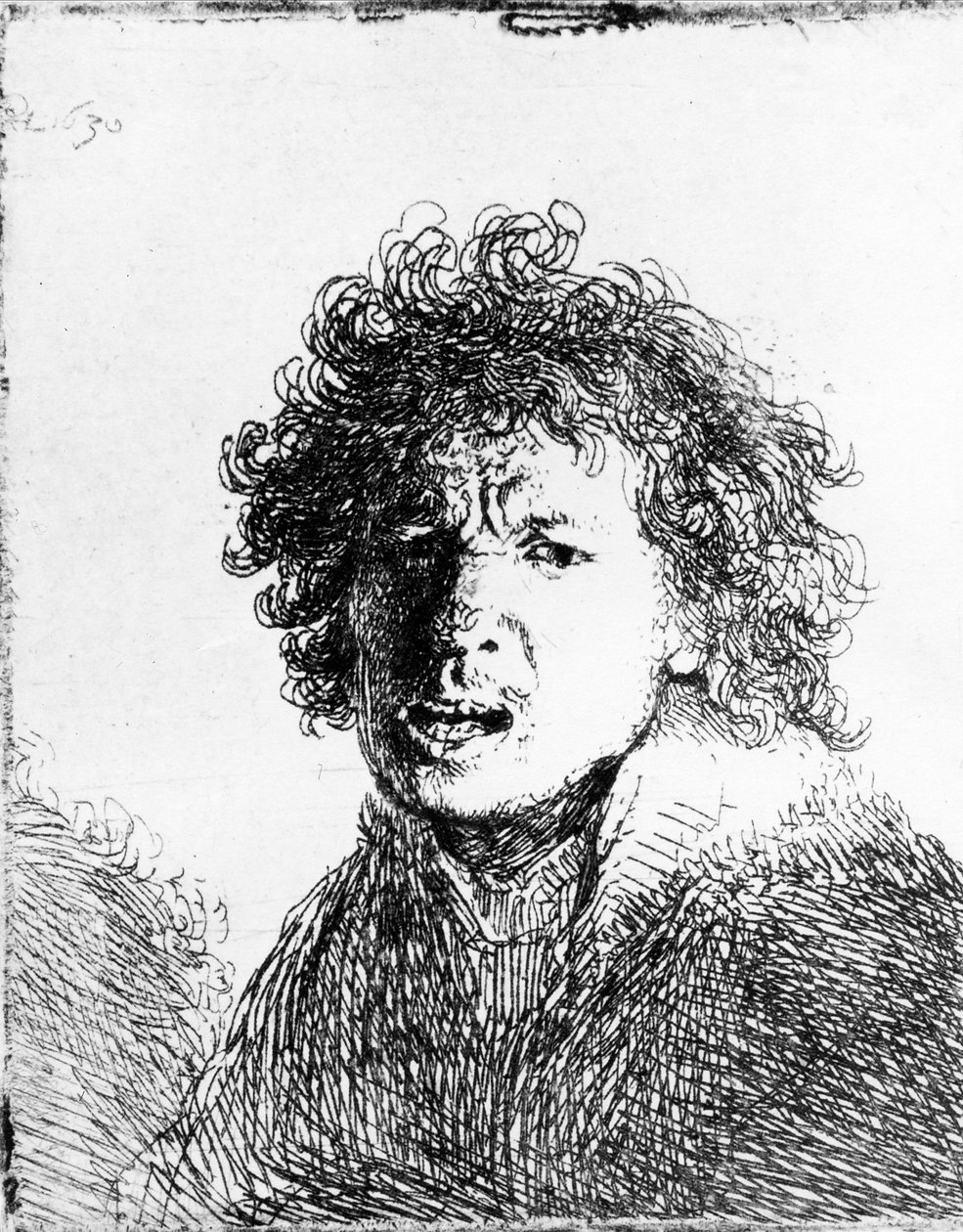 Autoportret, 1630 autorstwa Rembrandt van Rijn