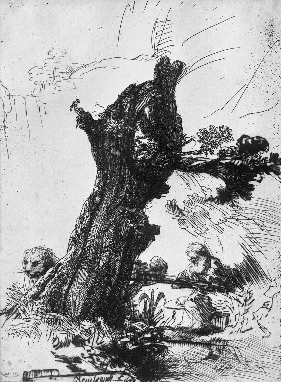 Pisma św. Jerome, 1648 autorstwa Rembrandt van Rijn