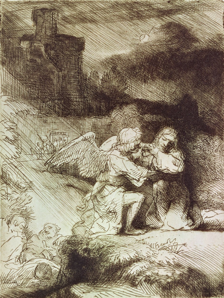 Agonia w ogrodzie autorstwa Rembrandt van Rijn