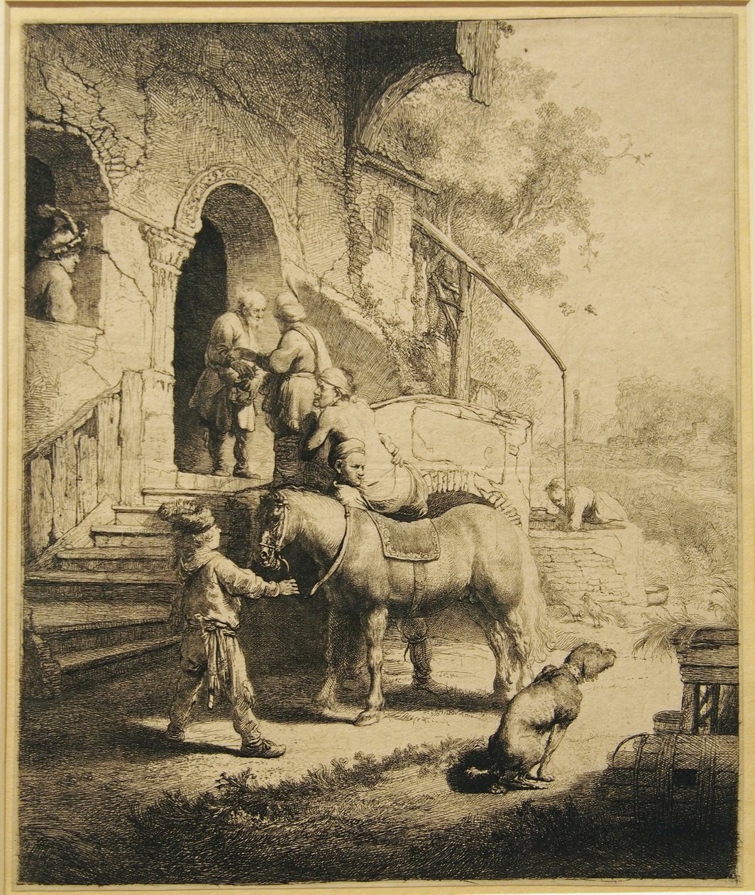 Dobry Samarytanin autorstwa Rembrandt van Rijn
