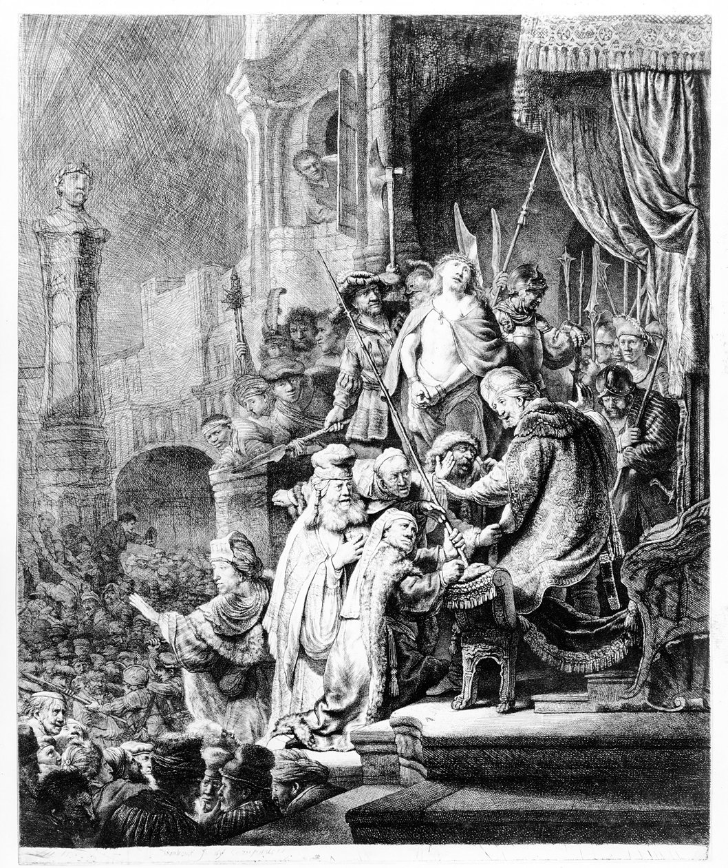 Wyrok Chrystusa, c.1636 autorstwa Rembrandt van Rijn