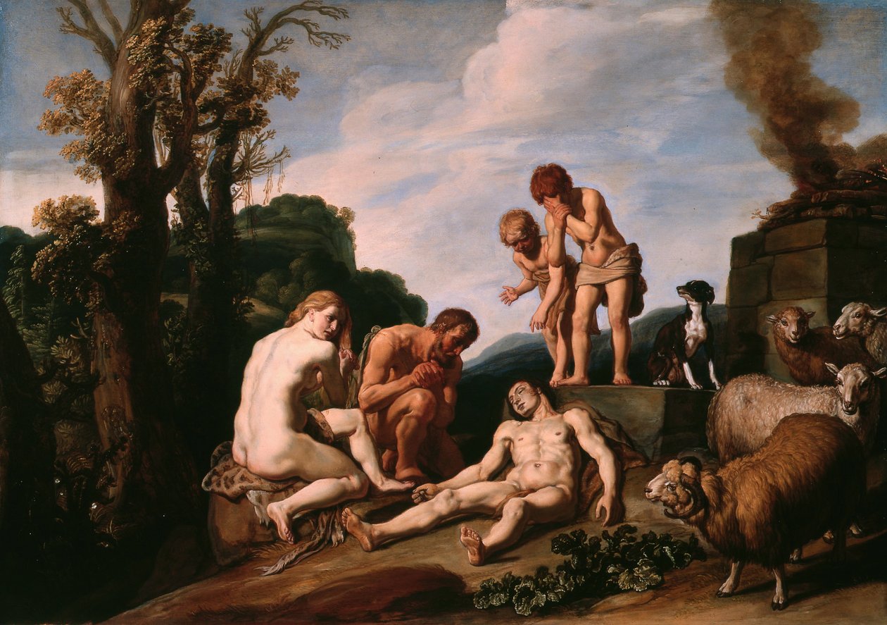 Opłakiwanie Abla autorstwa Rembrandt van Rijn