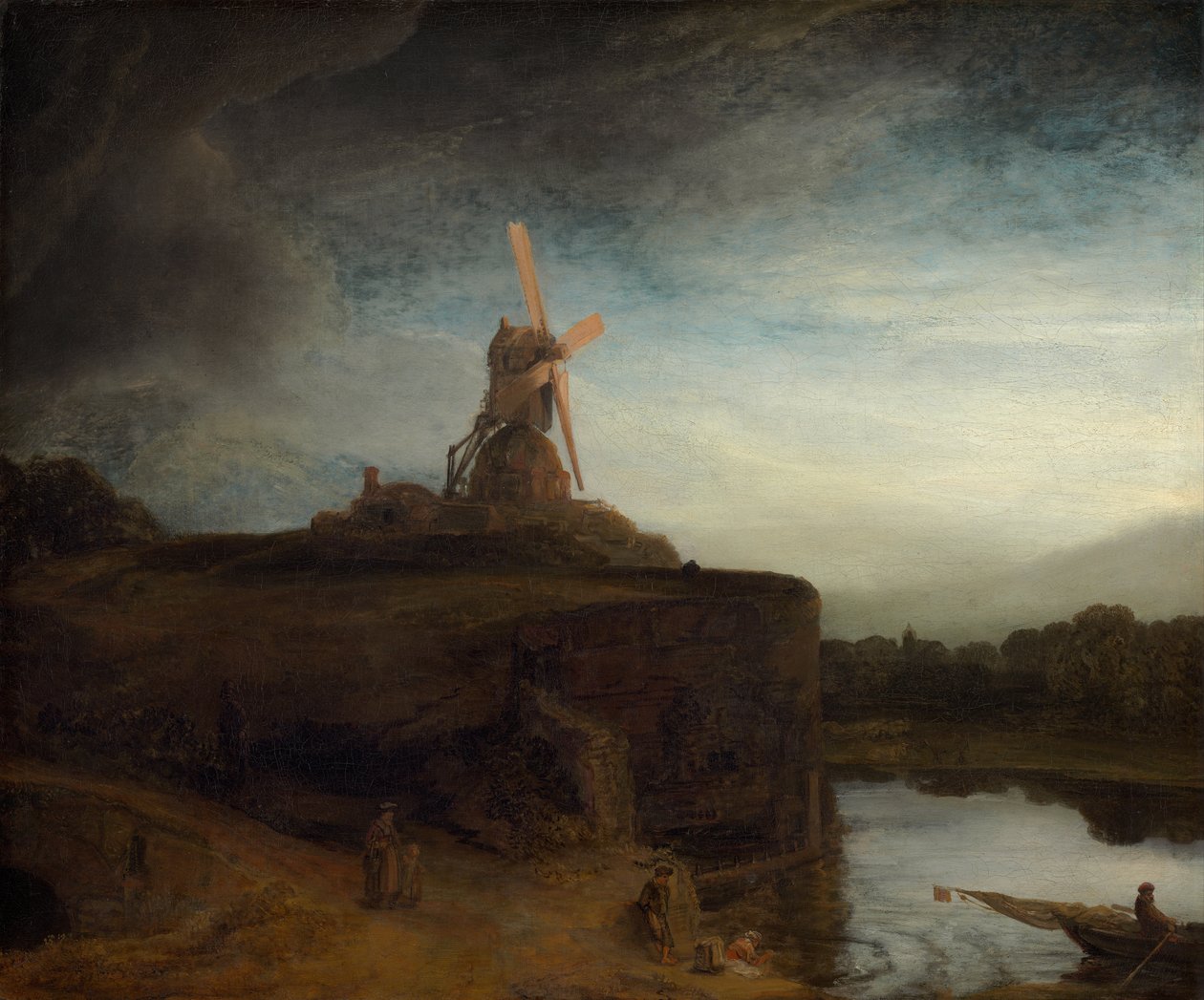 Młyn autorstwa Rembrandt van Rijn