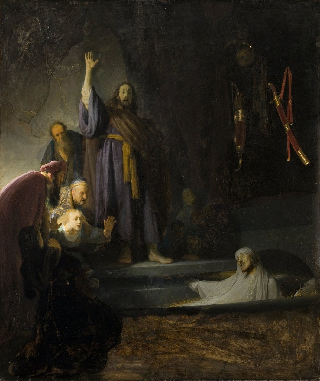 Wskrzeszenie Łazarza autorstwa Rembrandt van Rijn