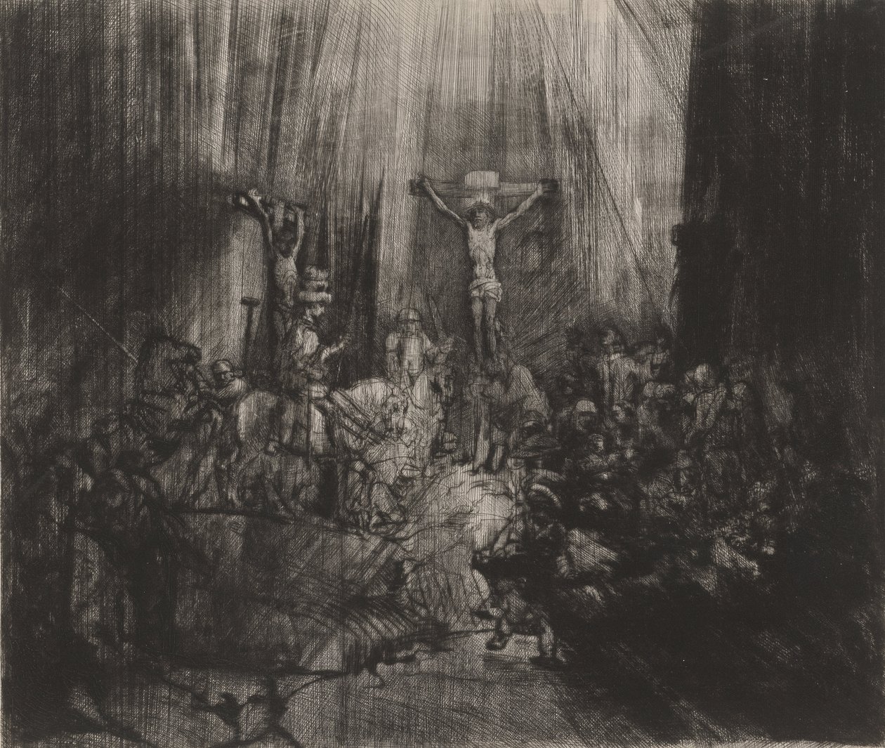 Trzy Krzyże autorstwa Rembrandt van Rijn
