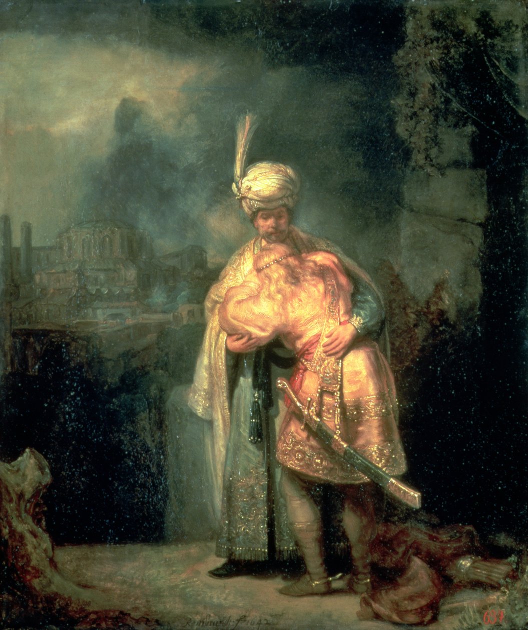 Dawid i Jonatan autorstwa Rembrandt van Rijn
