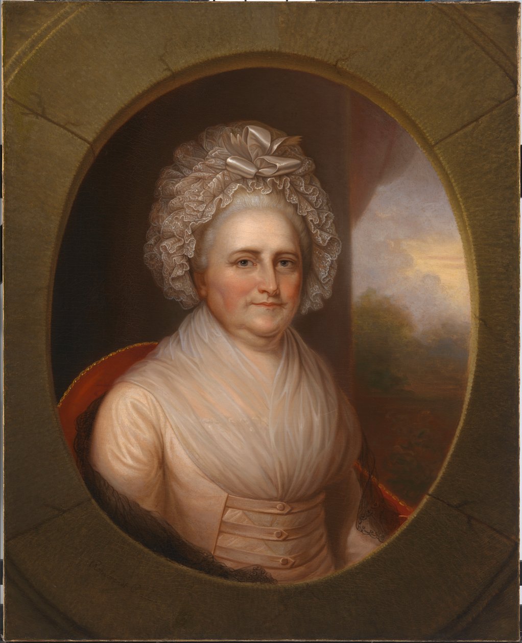Martha Washington, ok. 1930 r. 1853. autorstwa Rembrandt Peale