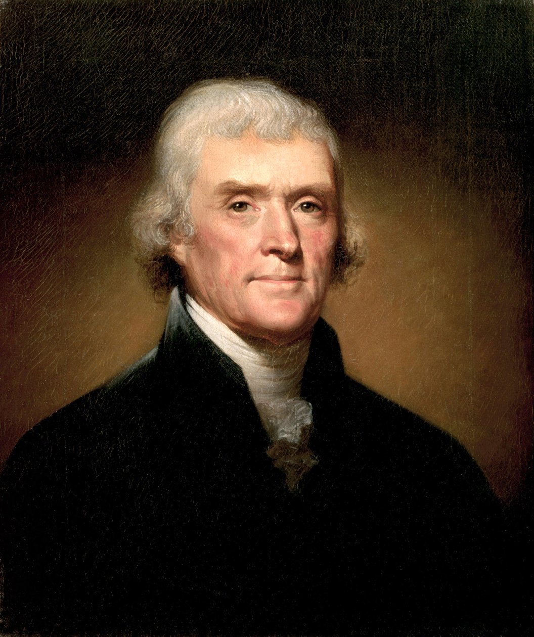 Portret Thomasa Jeffersona autorstwa Rembrandt Peale