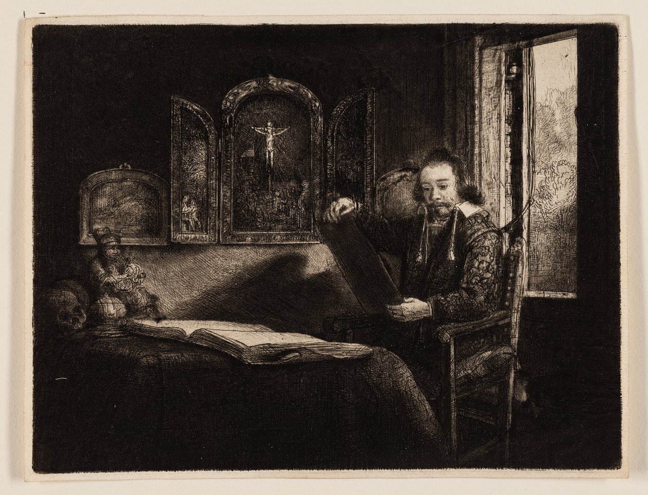 Abraham Francuz, aptekarz autorstwa Rembrandt van Rijn