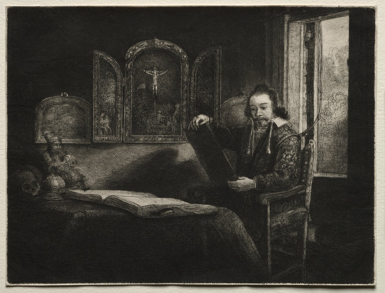 Abraham Francuz, aptekarz autorstwa Rembrandt van Rijn