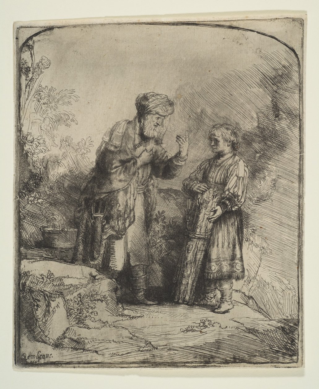 Abraham i Izaak, 1645. autorstwa Rembrandt van Rijn