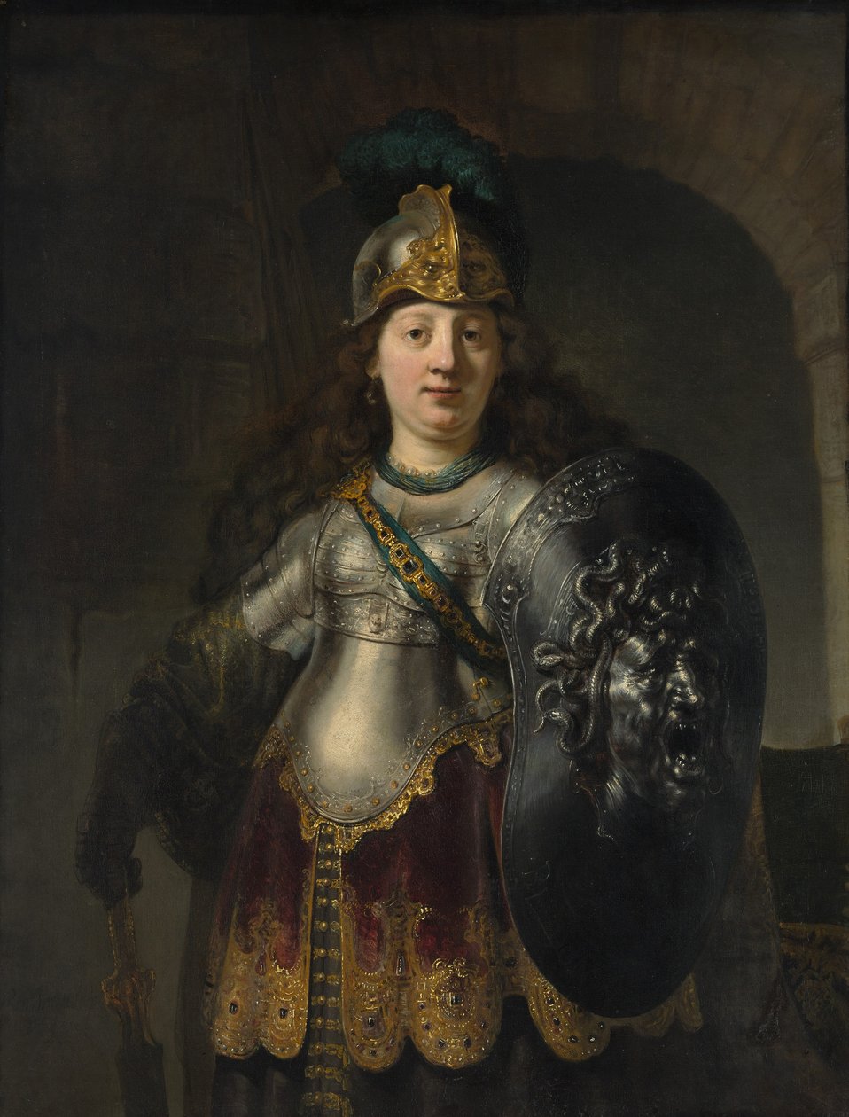 Bellona, 1633 r autorstwa Rembrandt van Rijn