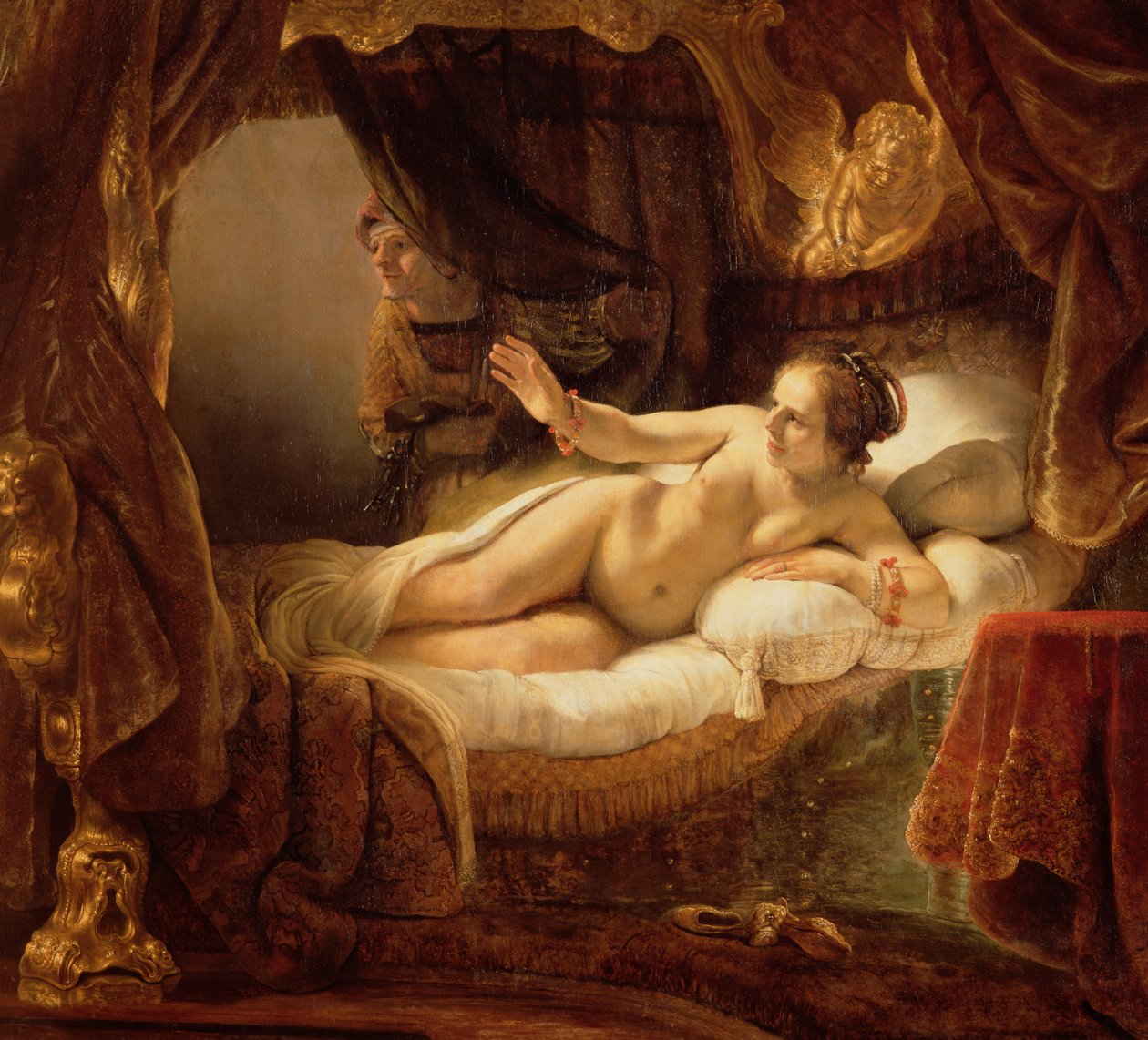Danae, 1643 autorstwa Rembrandt van Rijn