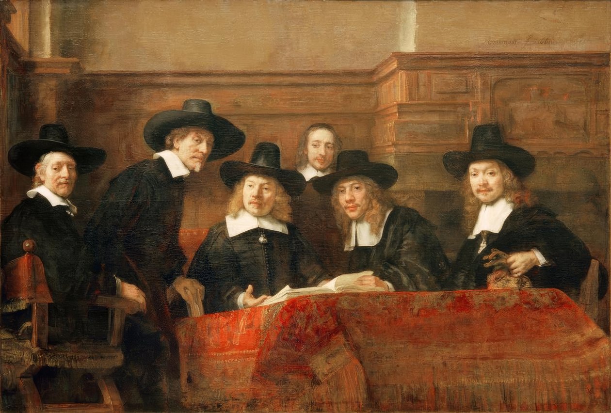 Ci mistrzowie stali autorstwa Rembrandt van Rijn