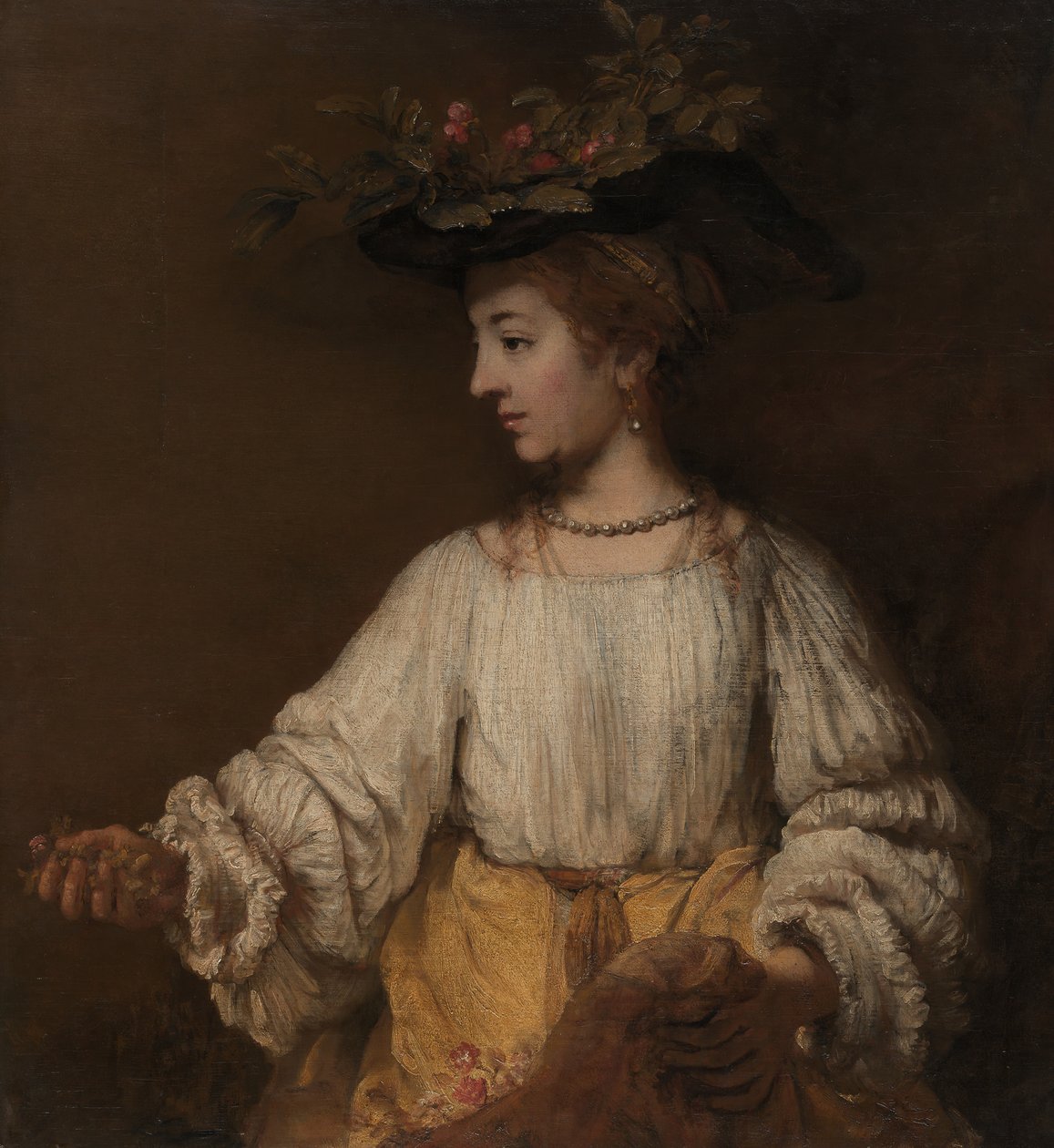 Flora, ca. 1654. autorstwa Rembrandt van Rijn