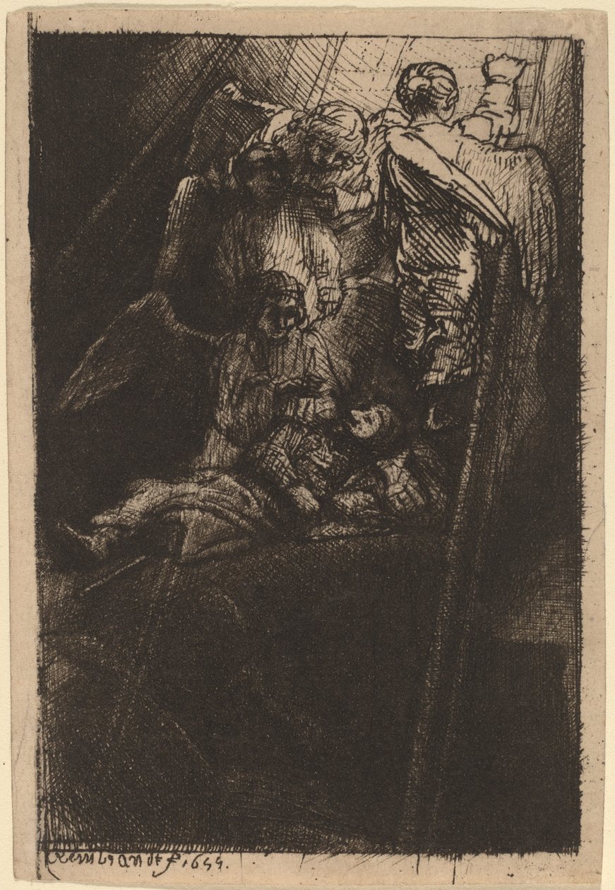 drabina Jakuba autorstwa Rembrandt van Rijn