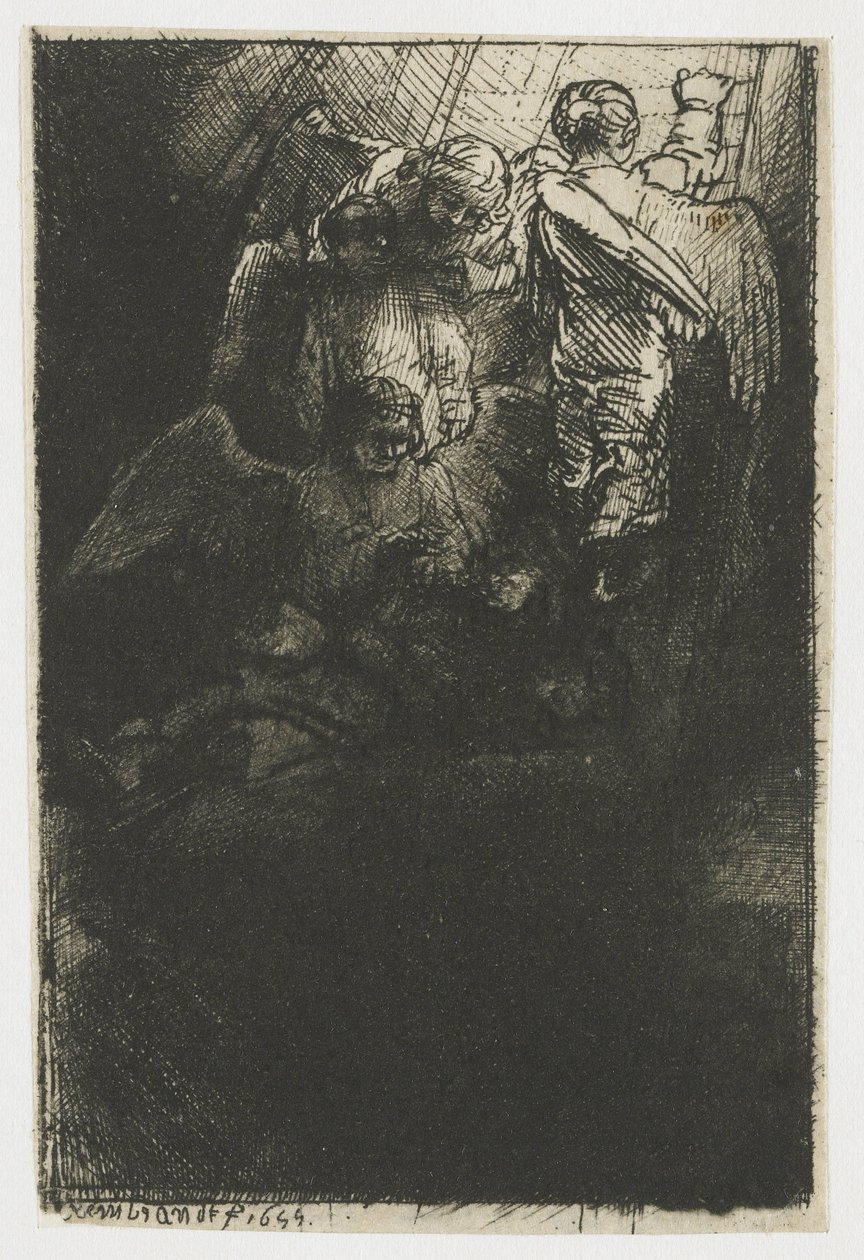 Drabina Jakuba autorstwa Rembrandt van Rijn