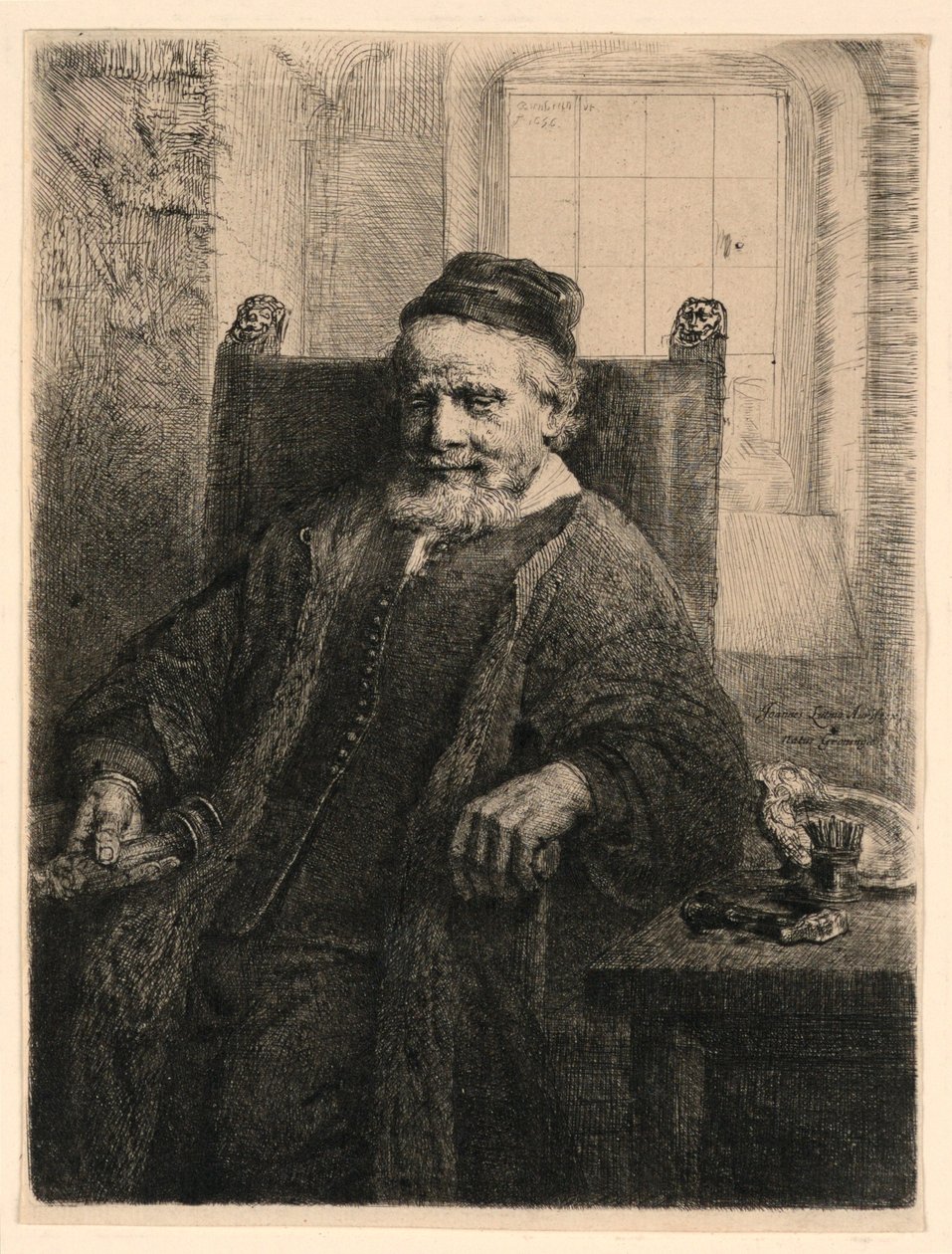 Jan Lutma, złotnik autorstwa Rembrandt van Rijn
