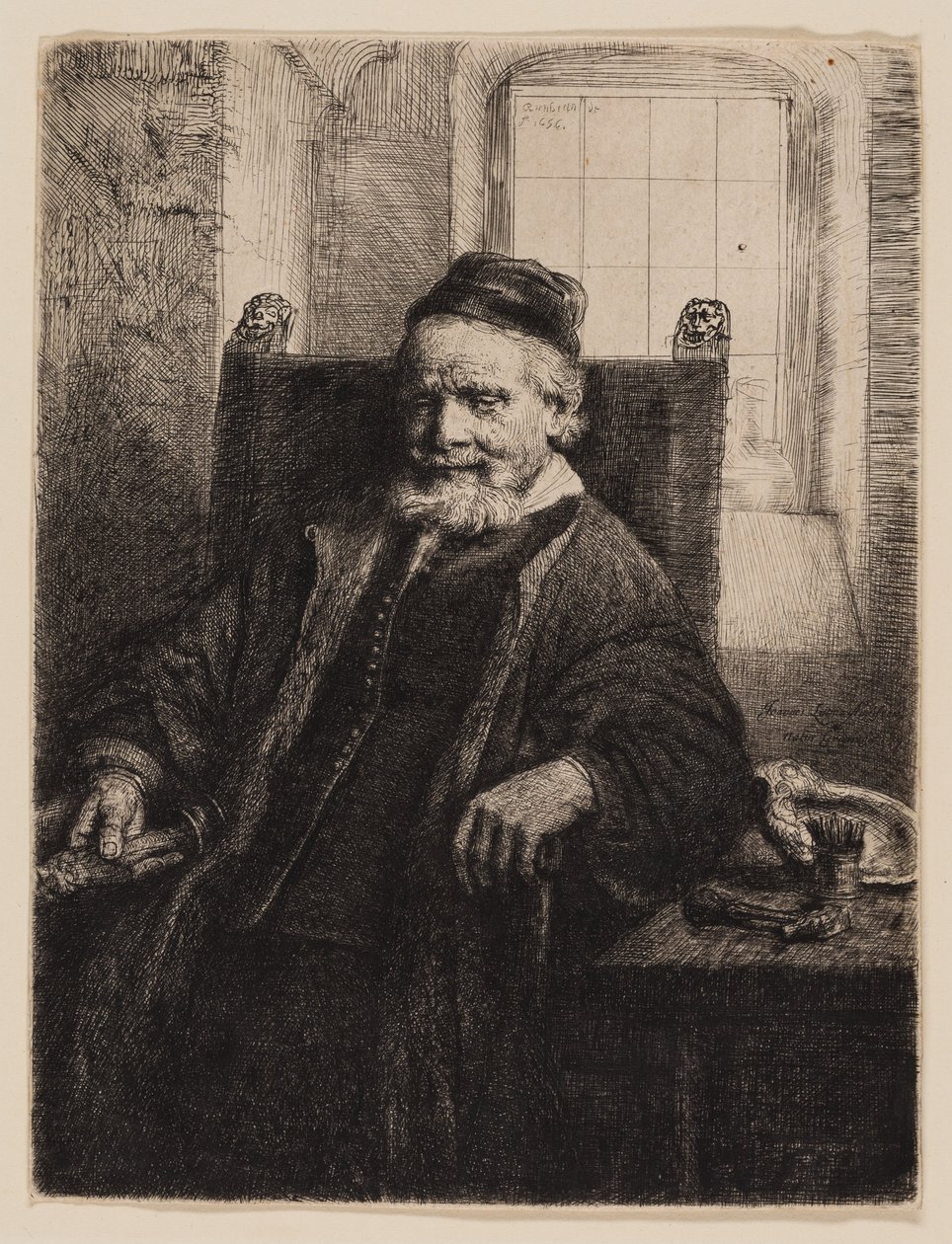 Jan Lutma, złotnik autorstwa Rembrandt van Rijn