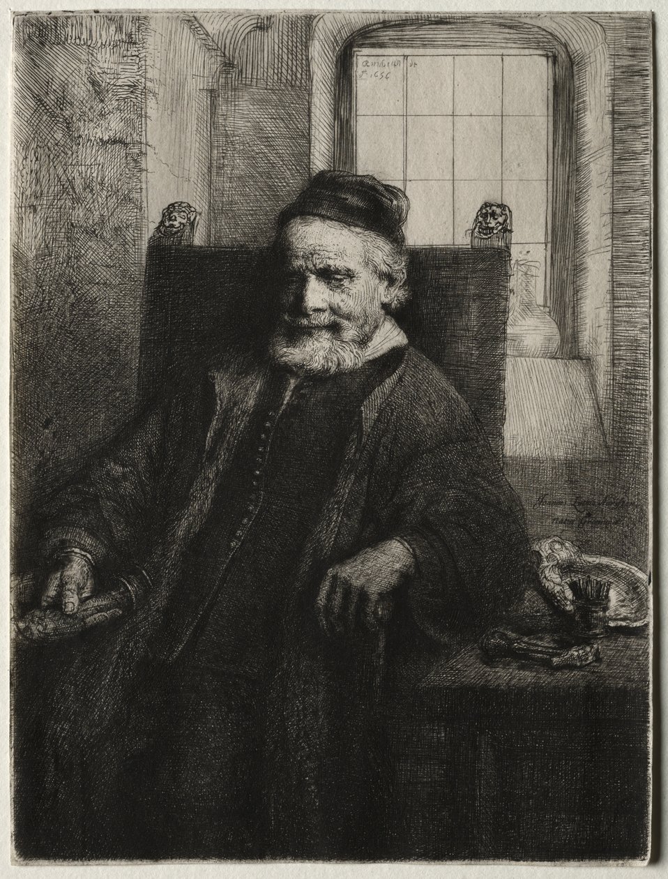 Jan Lutma, złotnik autorstwa Rembrandt van Rijn