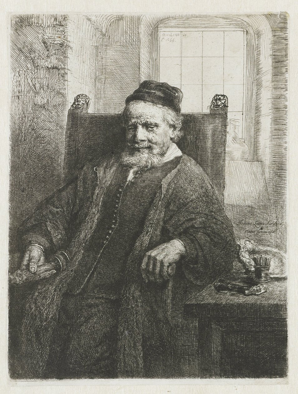 Jan Lutma, złotnik autorstwa Rembrandt van Rijn