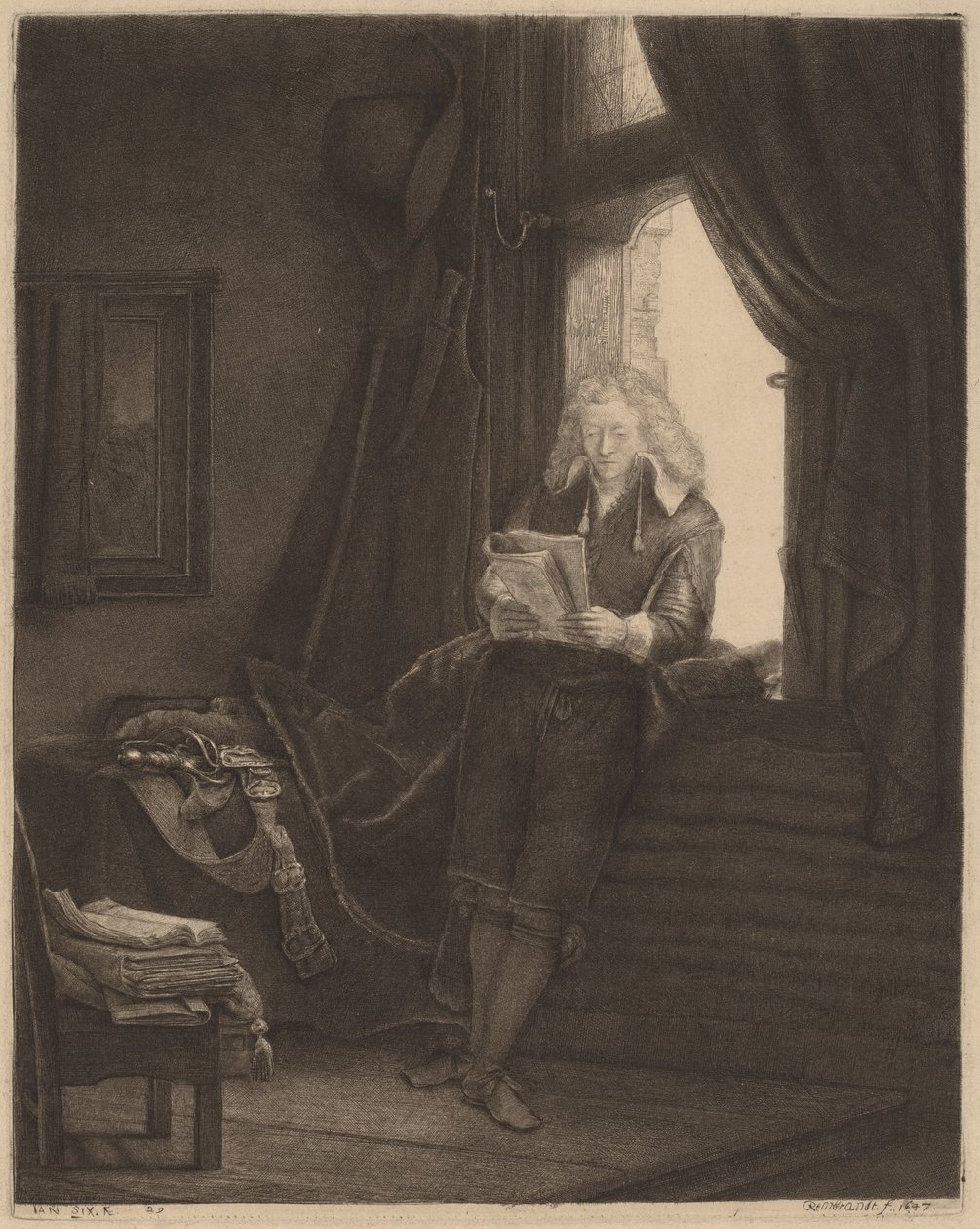 Jan Szósty autorstwa Rembrandt van Rijn