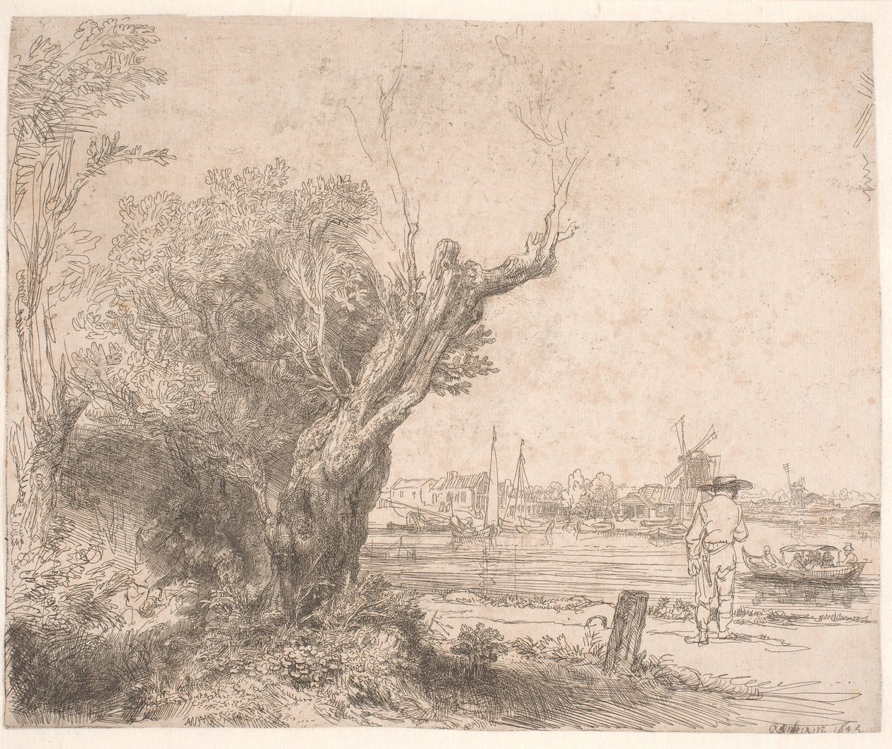 Krajobraz. „Reelekcja” autorstwa Rembrandt van Rijn
